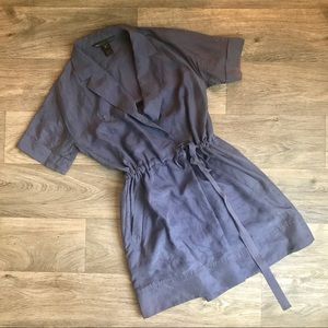 Marc by Marc Jacobs Silk Faux Wrap Shirt Dress S